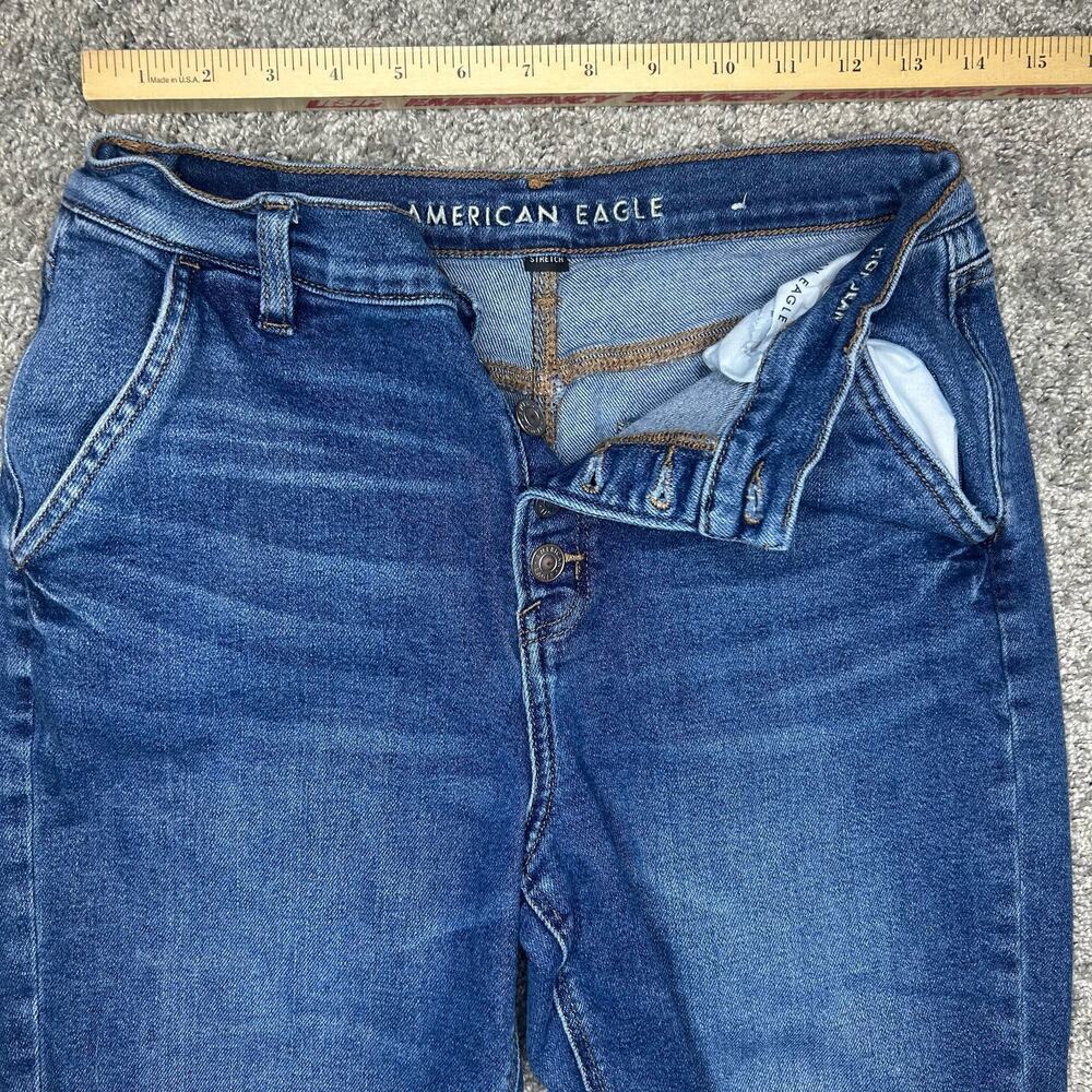 American Eagle Women's Size 4 Button Fly Mom Jean Stretch